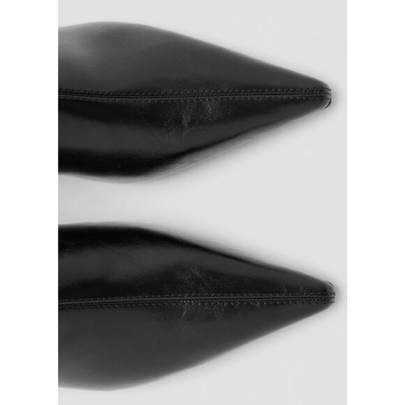 Mango MNG Pointed Toe Kitten Heel Ankle Boots Black Women Size 39/8.5 NEW - Picture 8 of 8